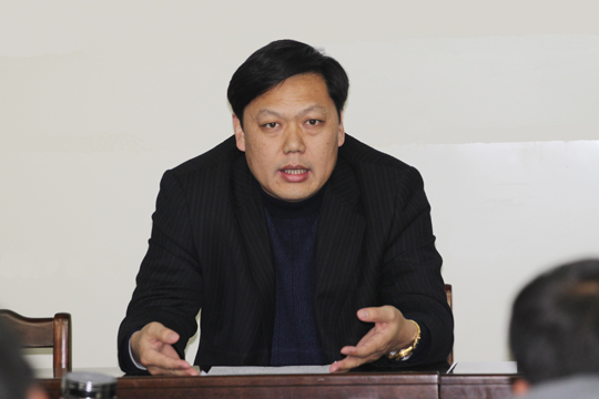 拼搏中国总经理牛小昌在会上向大家提出希望和要求
