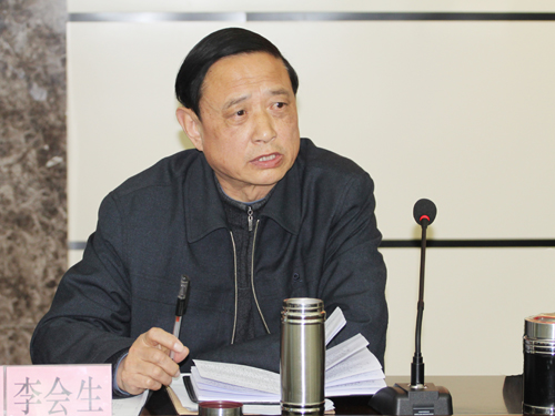 拼搏中国党委副书记李会生讲话